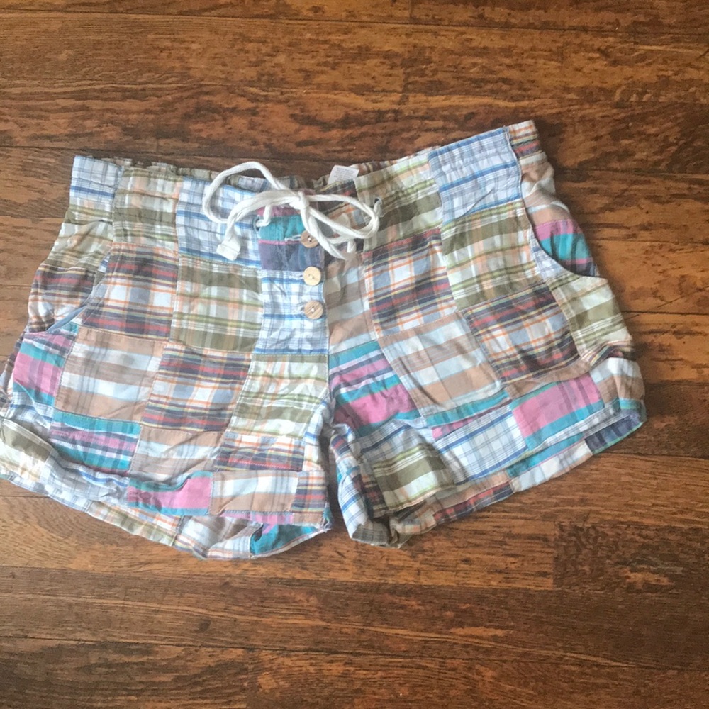 Lux plaid shorts from Urban Outfitters